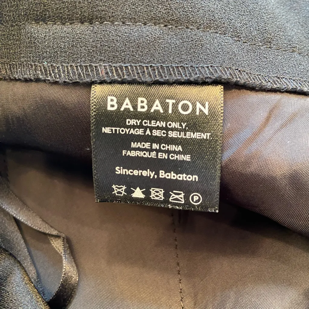 Aritzia Babaton‎ Marcova Black Slacks, size 6 - Image 9