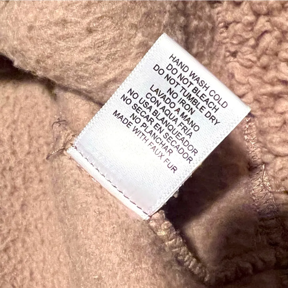 Love Tree pullover front quarter zip fluffy Crop style light teddy bear sweater - Image 7