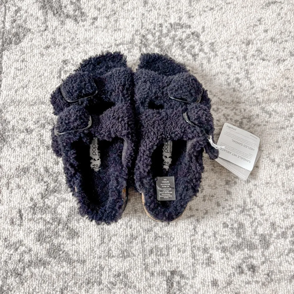 NEW Birkenstock Arizona Papillio Teddy Shearling Sandals - Image 4