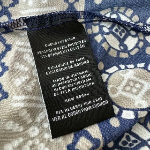 R&M Richards Petite Short Mother Of The Bride Puff Print Boho Dress NWT Size‎ 14 - Image 8