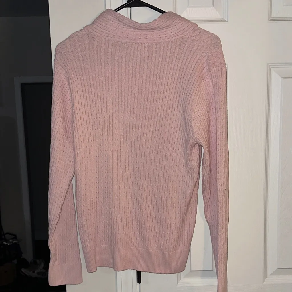 JEANNE PIERRE Light Pink Cowl Neck Sweater - Image 5