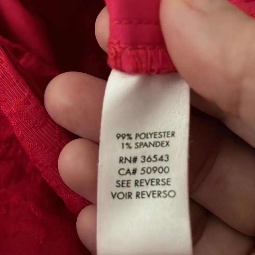 Calvin Klein Textured Belt Loop Shorts Medium Magenta Pink With Pockets - Image 15