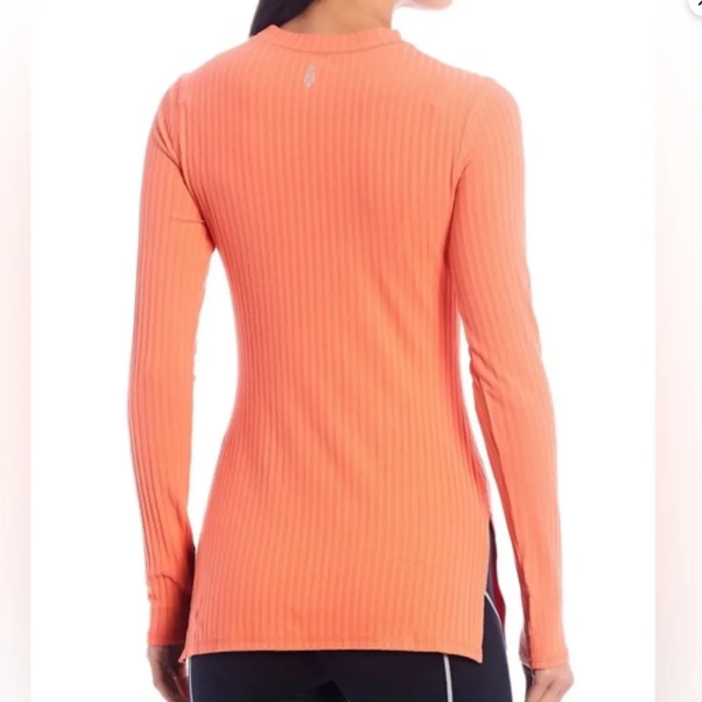 FPMovement by Free People Blissed Top in 1st Place Pink sz small NWT Orange - Image 2