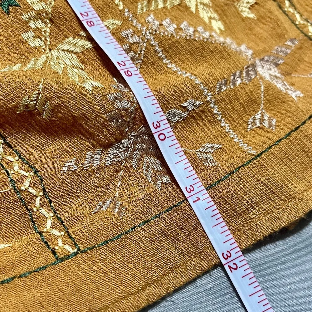 Free People Rhiannon Embroidered Mini Dress Size XS - Image 10