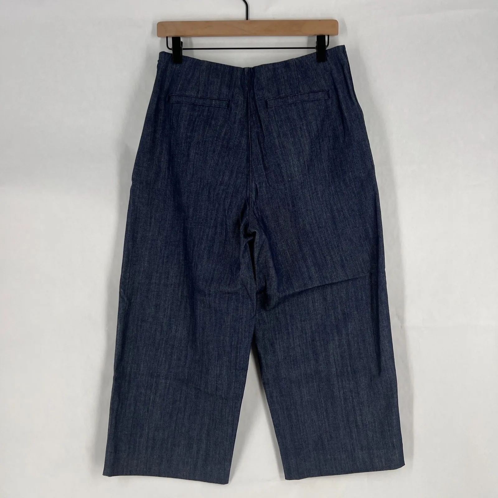 Kate Spade Broome Street Wide Leg Jeans Womens 29 Blue Button Front High Rise - Image 6