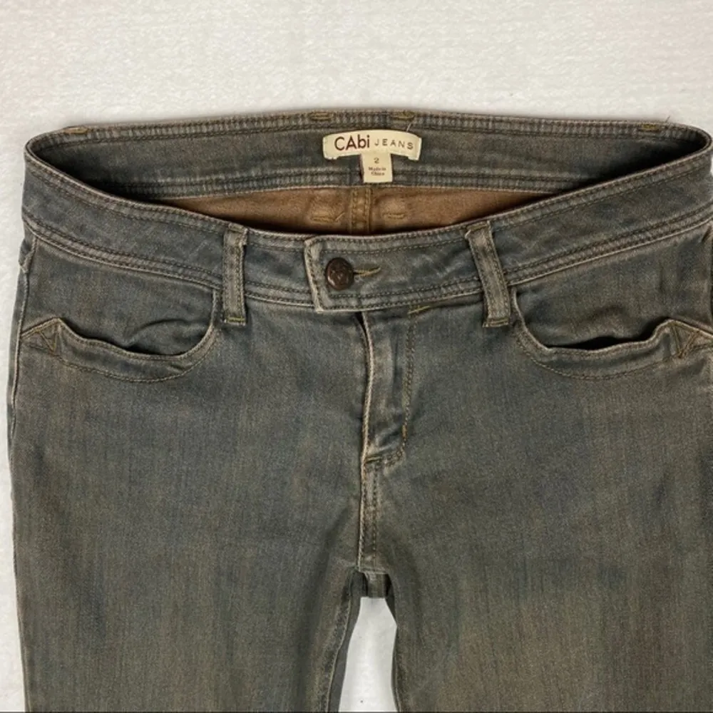 Cabi Brown Gray Denim Flap Pocket‎ Bootcut Jean - Image 3