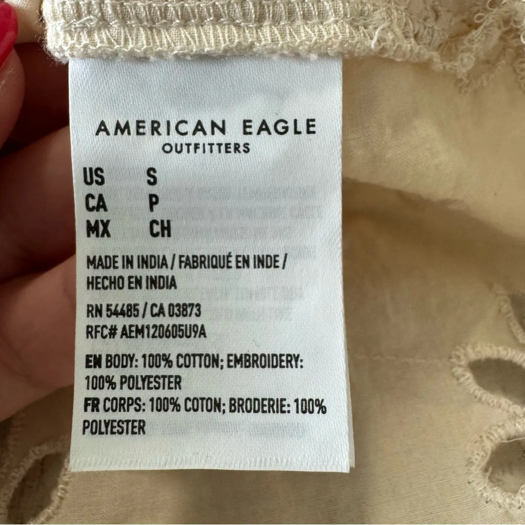 Lucky Brand Los Cabos Crochet Bikini Top NWT size Medium Sand High‎ Neck Halter - Image 4