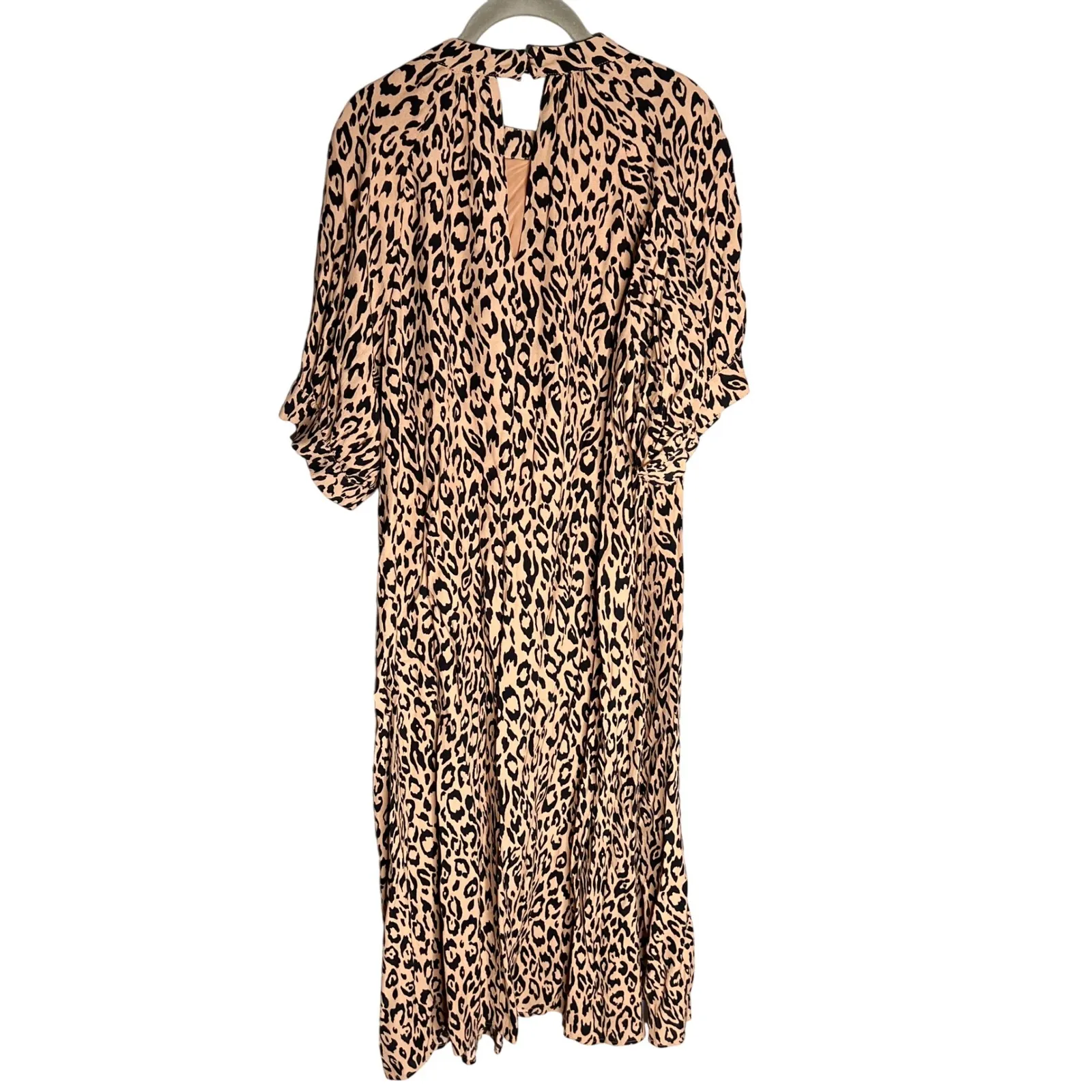 Anthropologie Mackenzie Mock Neck Tunic Dress Cheetah Size 1X Midi - Image 9