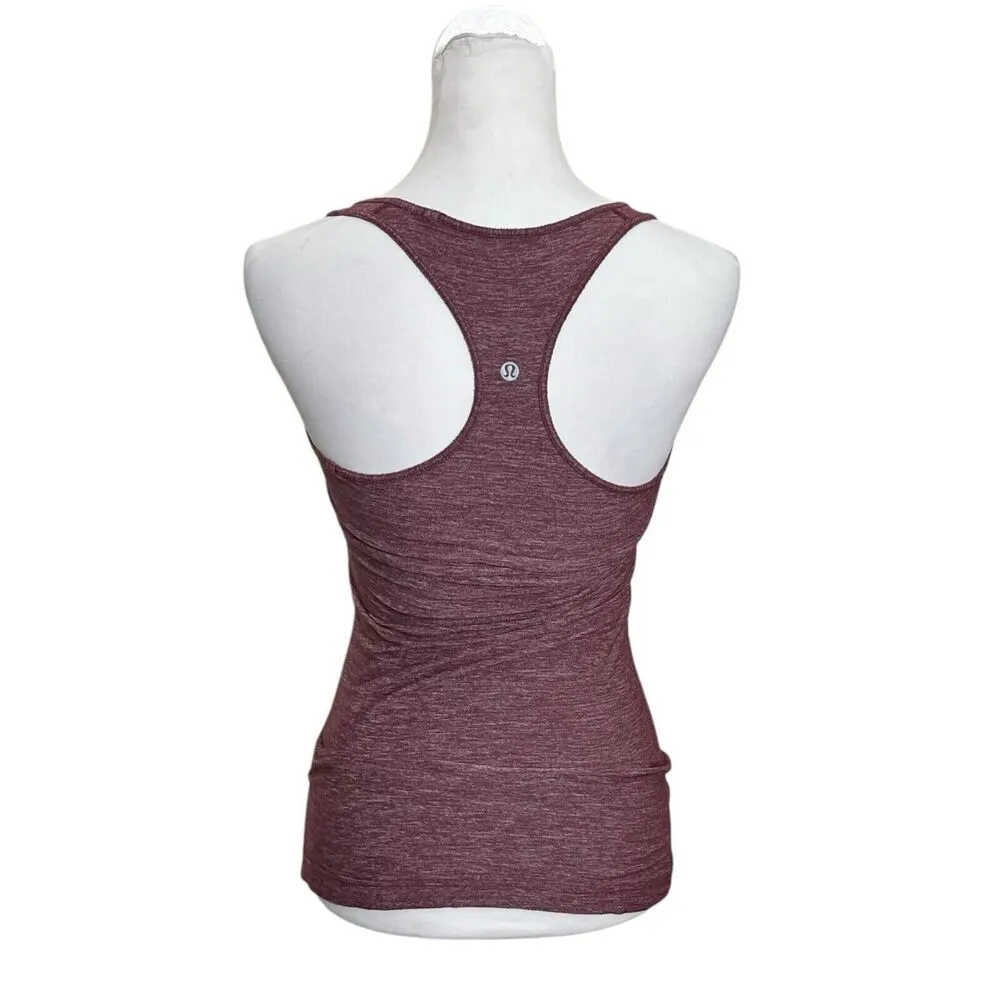 Lululemon Cool Racerback Tank Top Bordeaux Athletic Sleeveless Women’s Size XS - Image 4