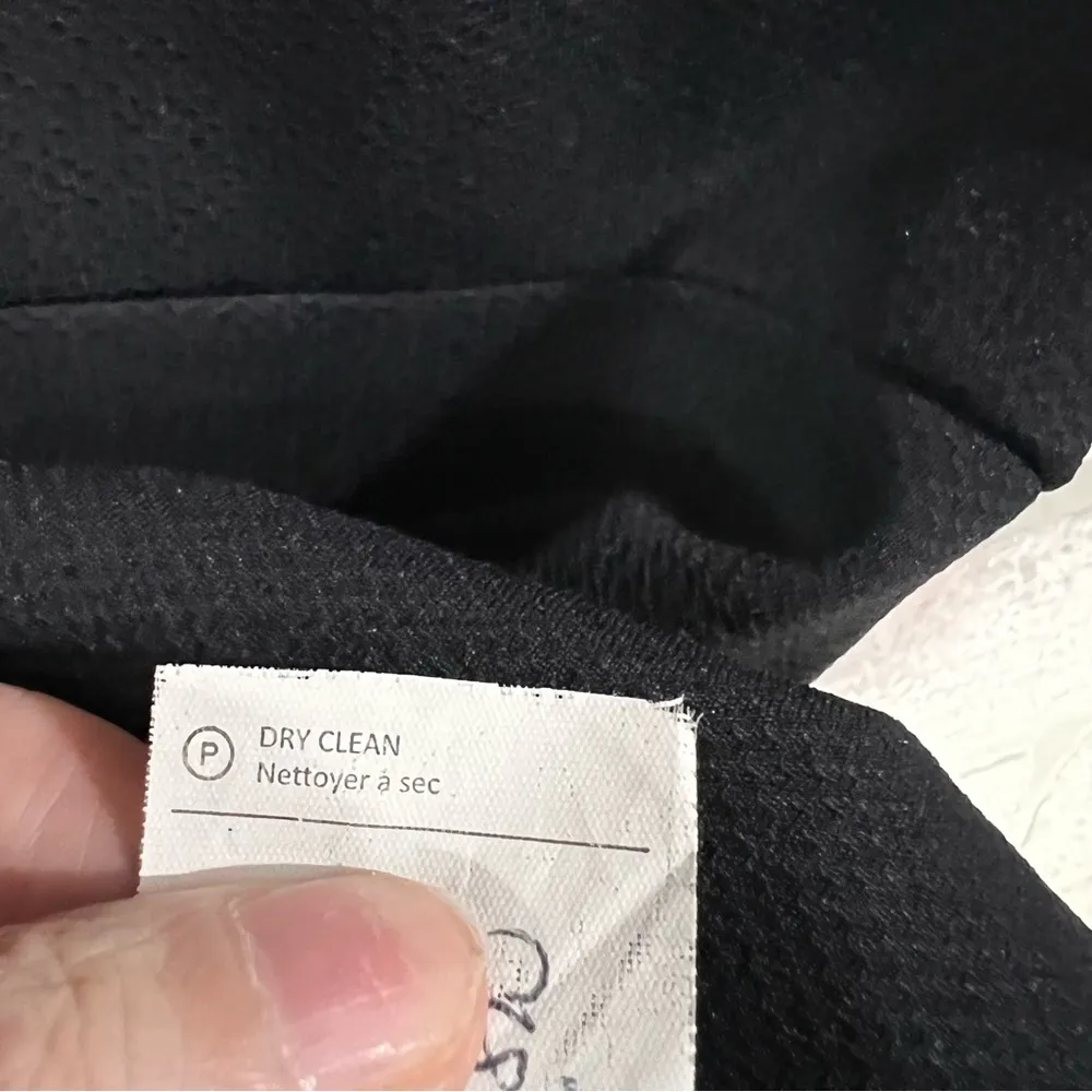 Vince Black Pique Ponte Fit and Flare Short Sleeve Dress Size 8 - Image 11