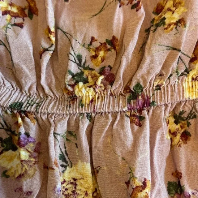 Haute Monde Floral Romper Off Shoulder Elastic Waist Casual‎ Cute Comfy Size S - Image 11