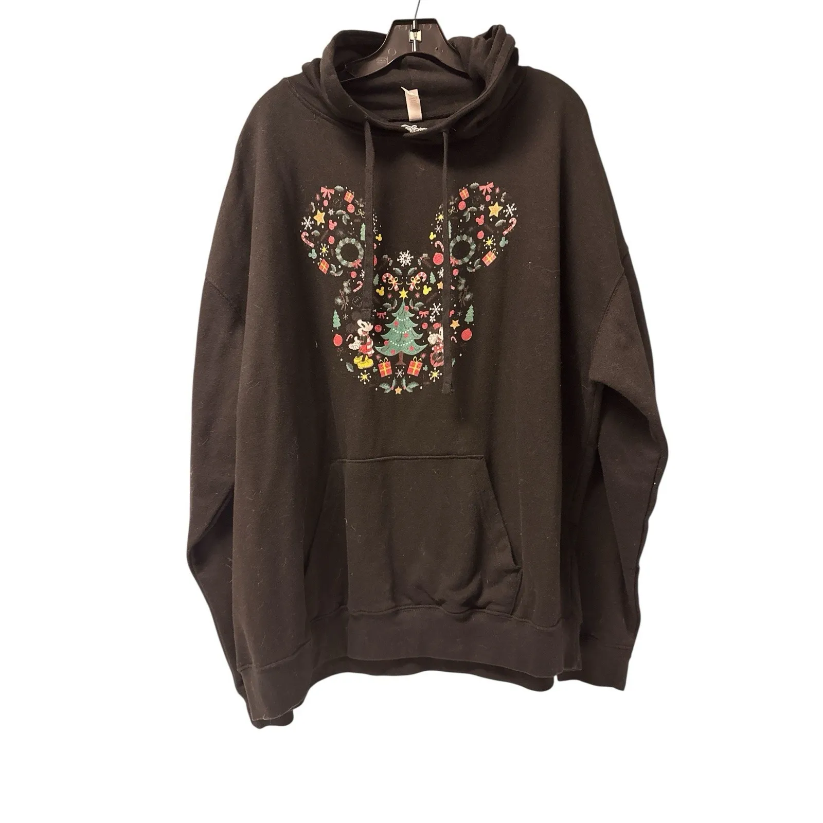 Disney Mickey And Friends Christmas Icon Mix Mouse Ears Hoodie Plus Size‎ 3XL - Image 2