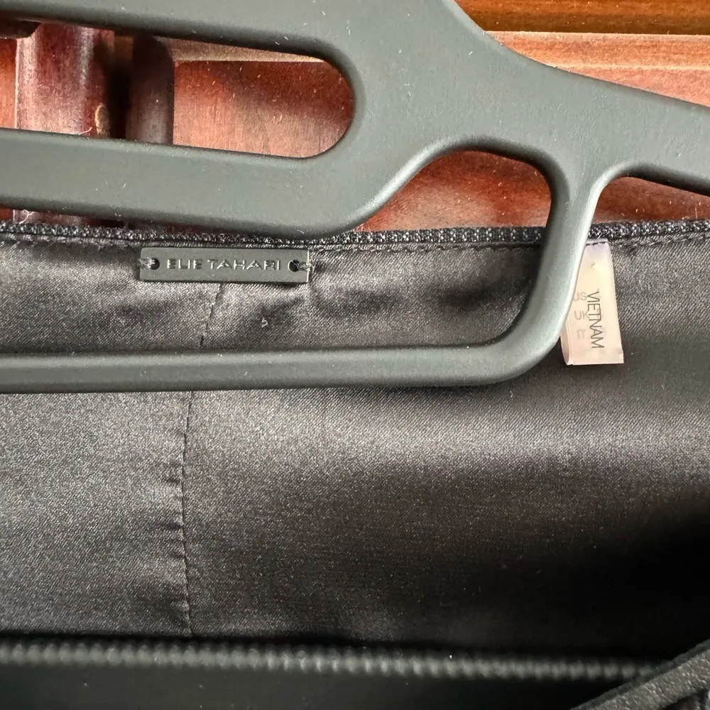 Elie Tahari Dress Colleen Tweed Black Combo Elbow Sleeve Dress - Image 4