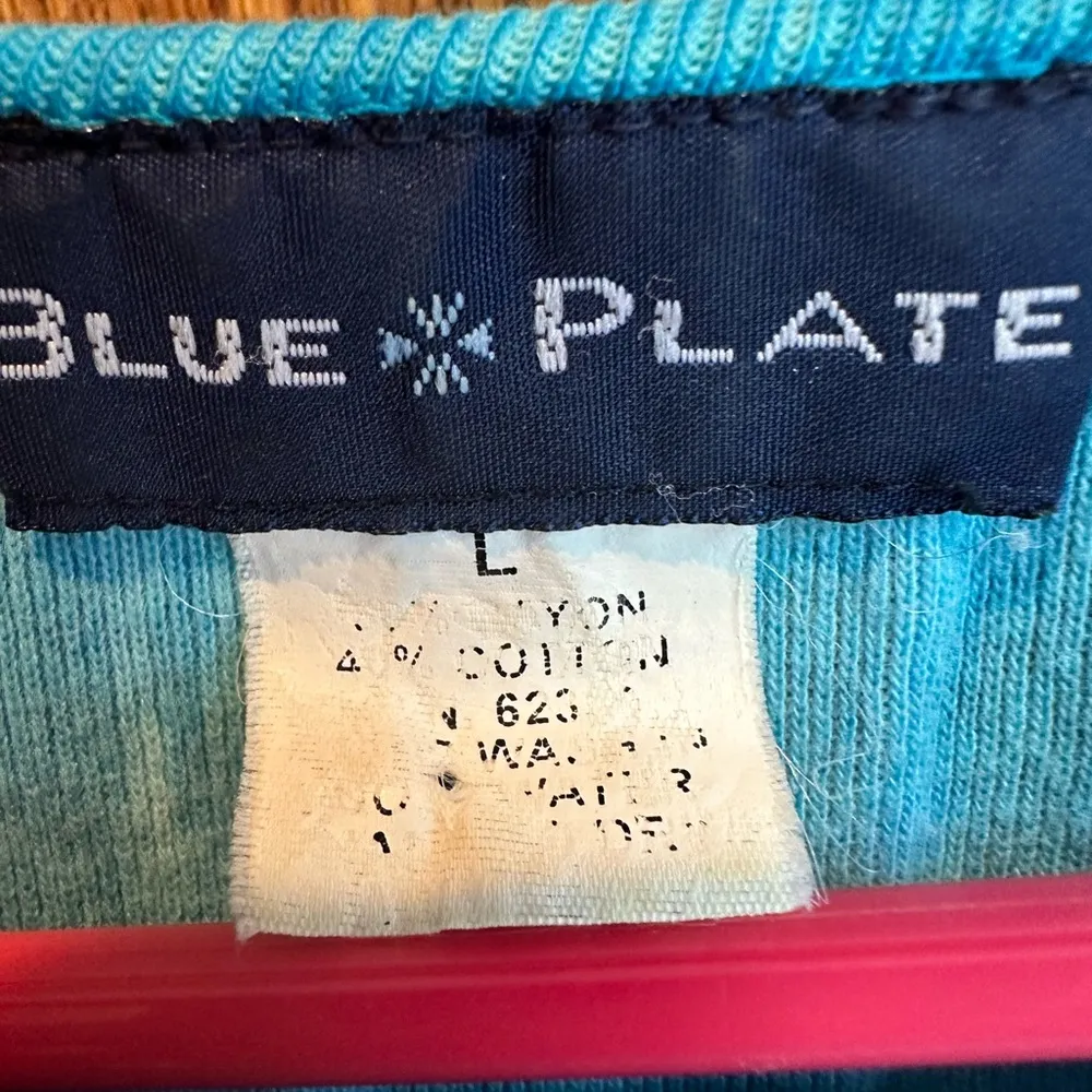 Blue Plate Flamenco Show Tabk Top Ladies Magazine Size Large Sz L - Image 6