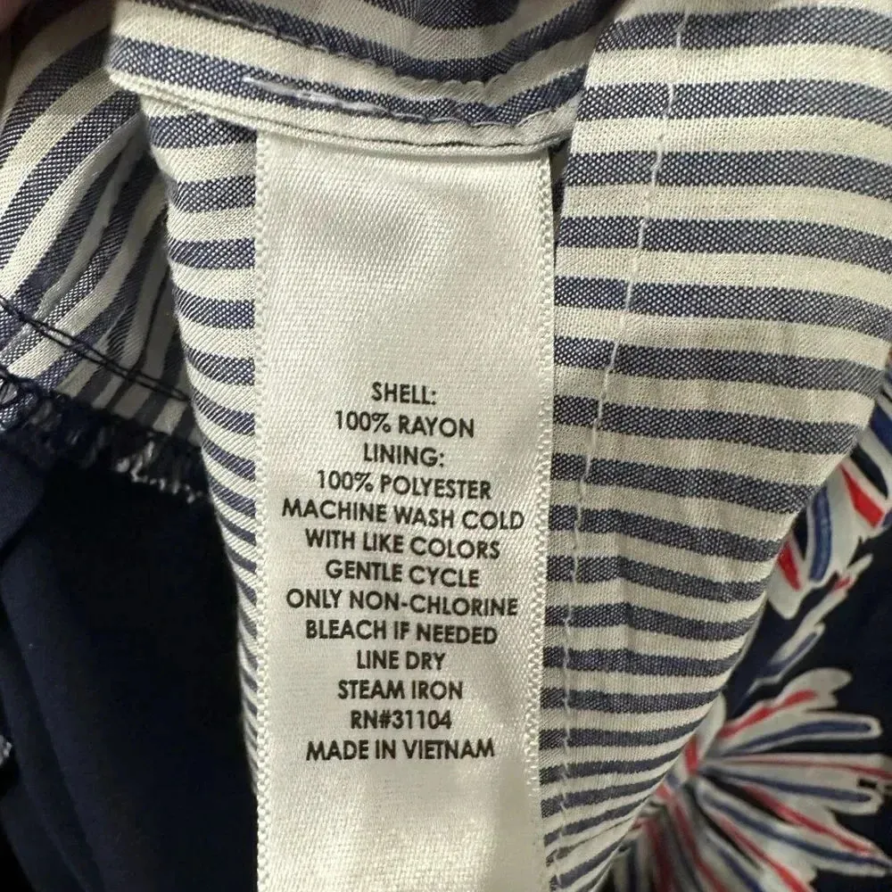 Crown & Ivy Dress Firework Red White and Cute Flyback Size XL July 4th - Image 9