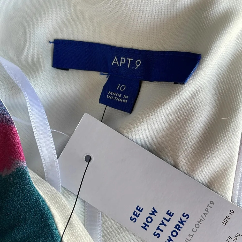 Apt 9 Watercolor Print Dress - Image 7