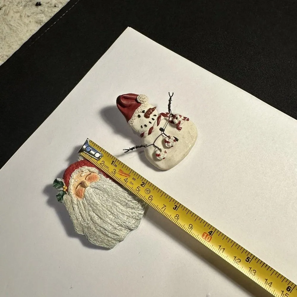Christmas Holiday Brooch Pins Lot Of 2 Santa / Snowman - Image 10