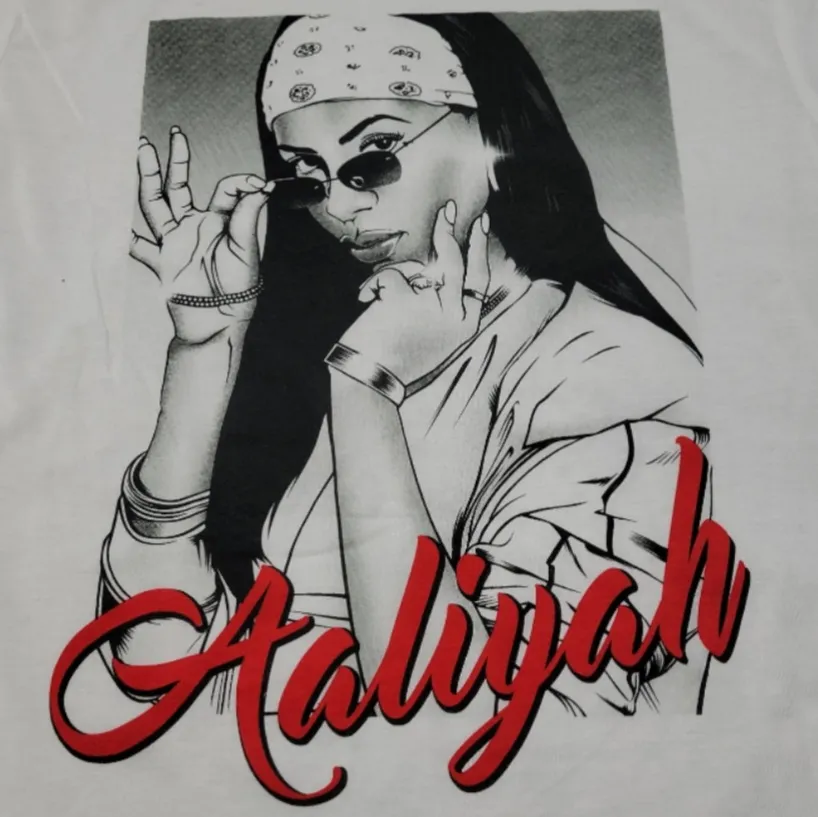 NWOT New Aaliyah Shirt Size 1XL Women's Plus Size Aaliyah Graphic Print T-Shirt Women's Top - Image 3