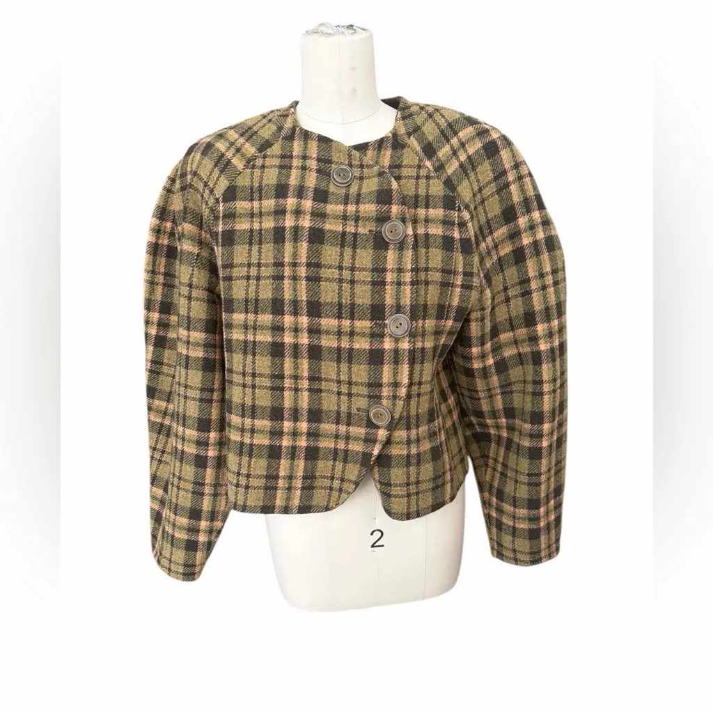 Ulla Johnson Thea Plaid Jacket size large - Image 7