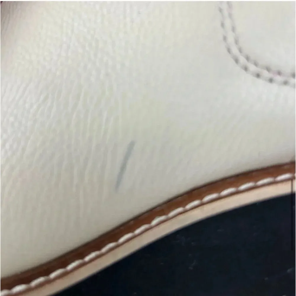 Dolce Vita ivory leather Huey H2O boots. Waterproof w/ lug heels. Sz 10 White - Image 10