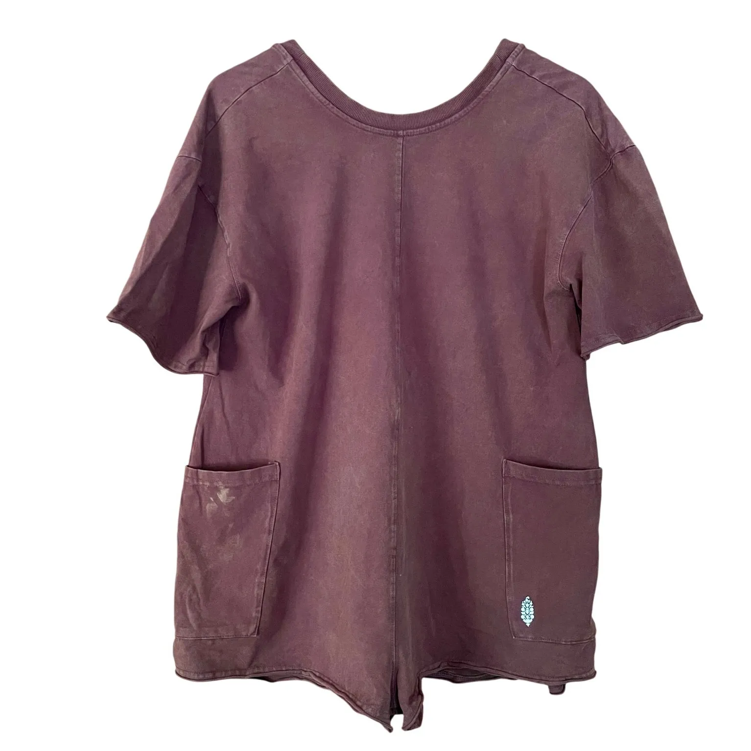 Free People Movement Hot Shot Tee Romper Brown Size XS - Image 2