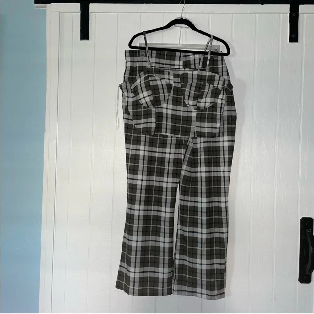 Nwt Nobo plaid tank top and pants 2 piece outfit set size   XXL  green 99** - Image 7