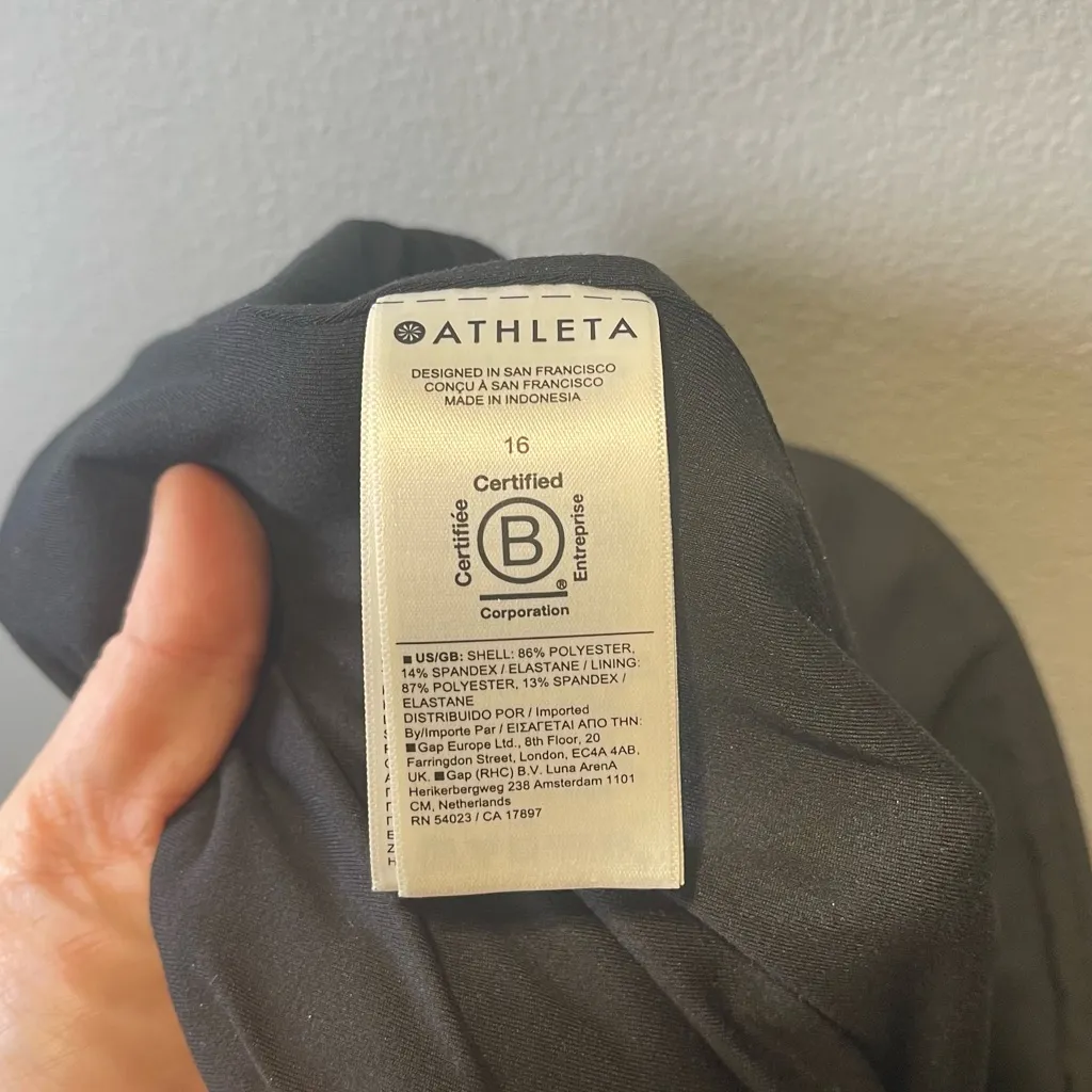 Athleta Women's Brooklyn Mid Rise Ankle Pant Black Size‎ 16 - Image 5