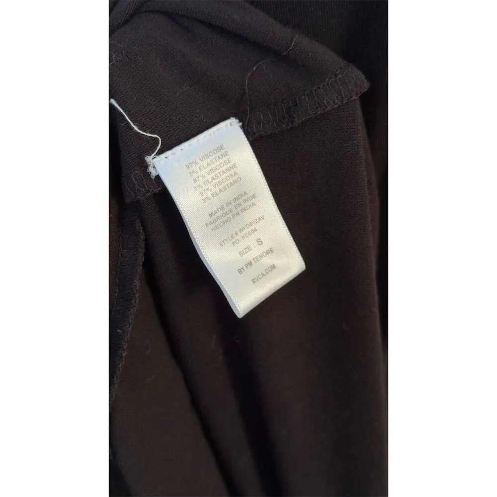 RVCA Womens Black Strappy Shift Dress Size S V-Neck Casual Short Mini - Image 7