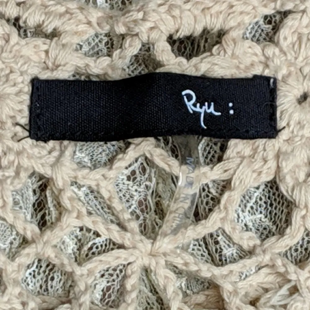 Ryu Crochet/Lace Top - Size S (est.) - GUC - Image 5