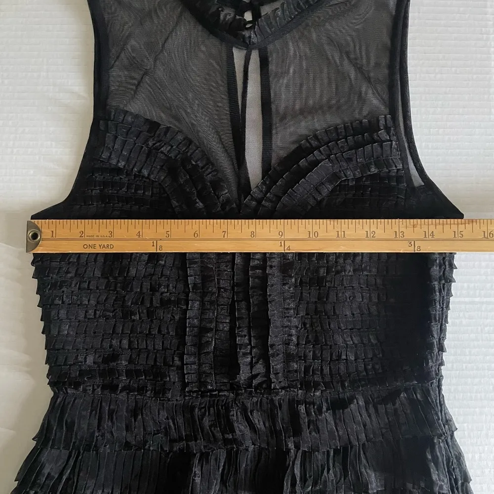 Free People Women “Little Black Dress” Tiered Sleeveless Cocktail Size 4 - Image 7
