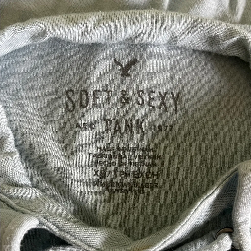 America Eagle Soft & Sexy sleeveless top with a lace-up v-neck detail - Image 2