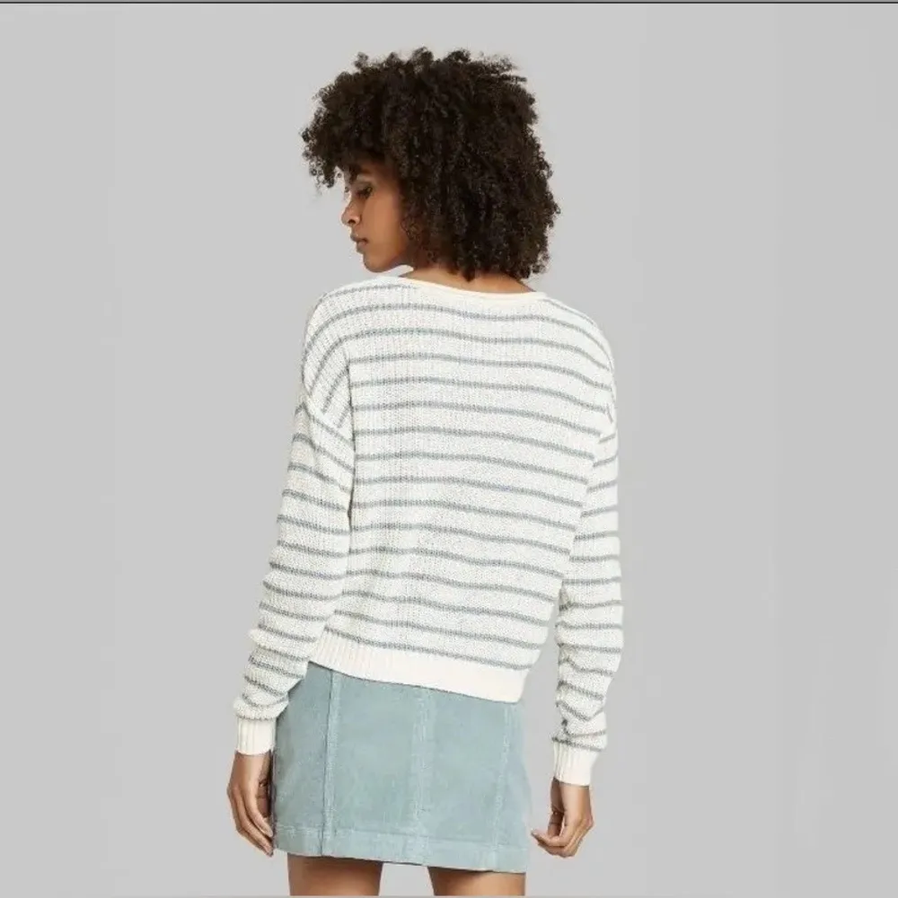Wild Fable  Striped Cropped Sweater - Image 7
