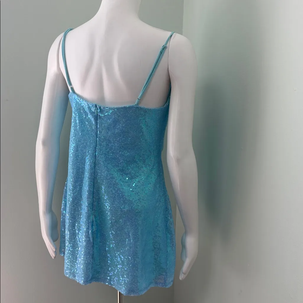Lucy In The Sky blue sequin dress - Image 6