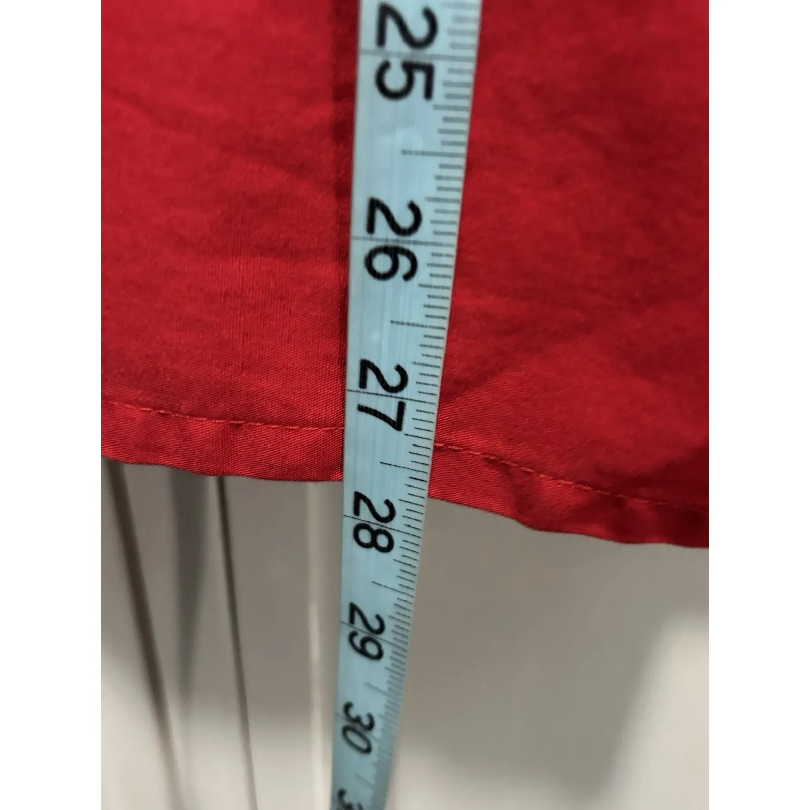 Scrub Zone Scrub Top Red Short Sleeve V Neck Pockets Size SML Unisex Medical - Image 5