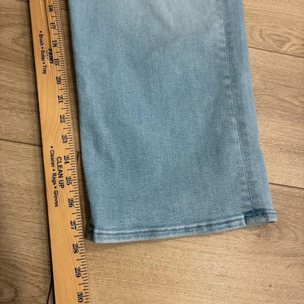 Mother Women’s Mid Rise Rambler Zip Ankle Ball’s In Your Court Jean Size 34 Blue - Image 4