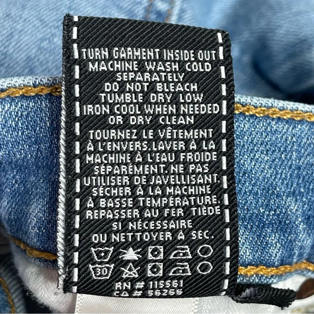 7 For All Mankind Edie Jeans Women’s 26 Blue Slim Straight High Rise Denim - Image 9