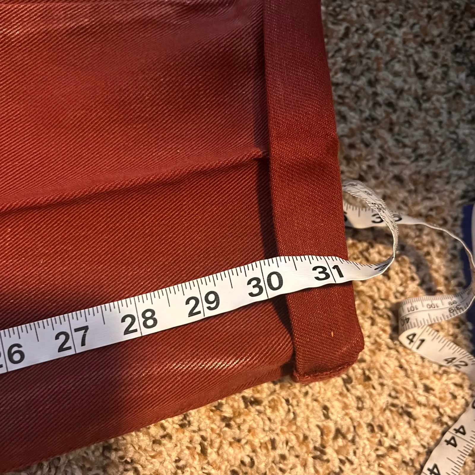 Calvin Klein Jeans Maroon Low Rider High Rise Womens Size 9 Made In‎ USA - Image 8