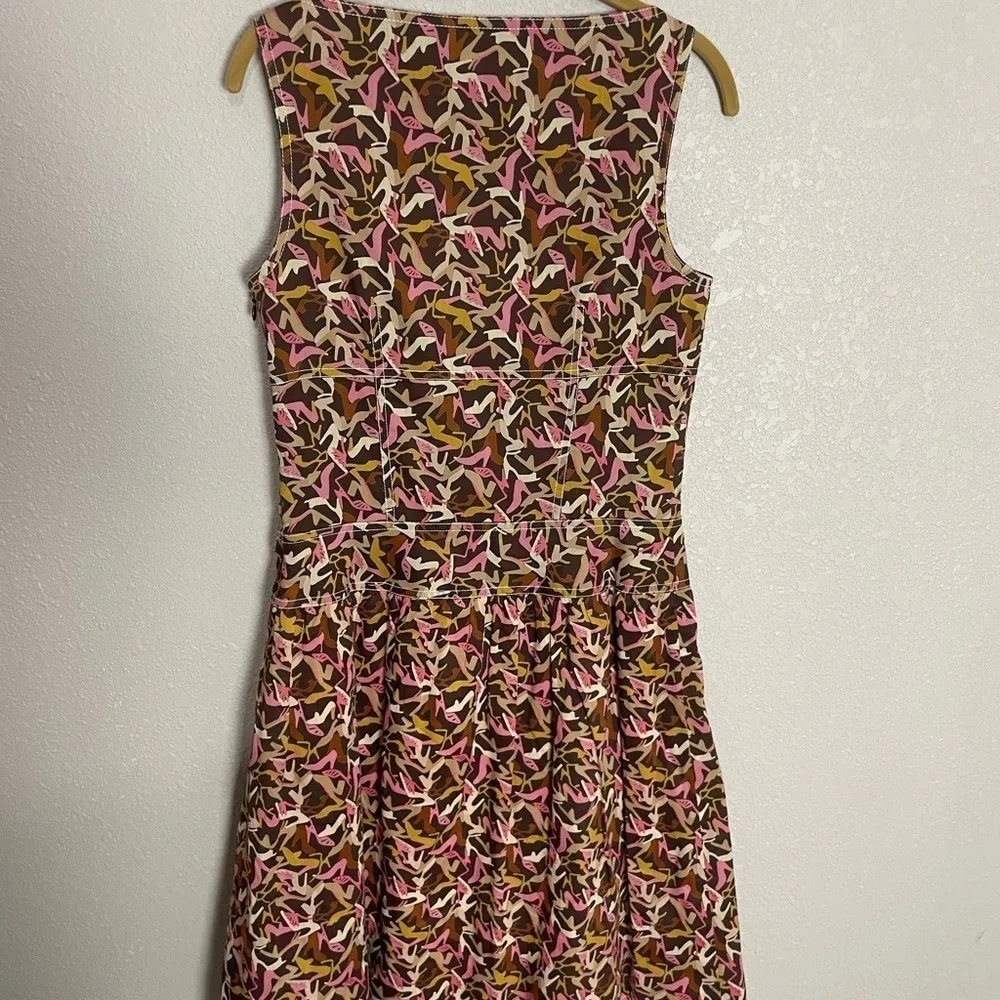 Kay Unger Shoe Print Sheath dress 4 - Image 6