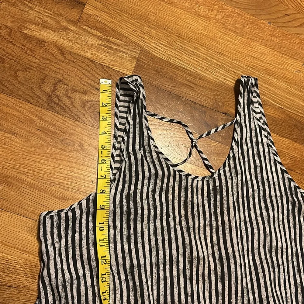 Sun & Shadow High low Backless Striped Tank top Shirt Tunic Top Womens XL - Image 7
