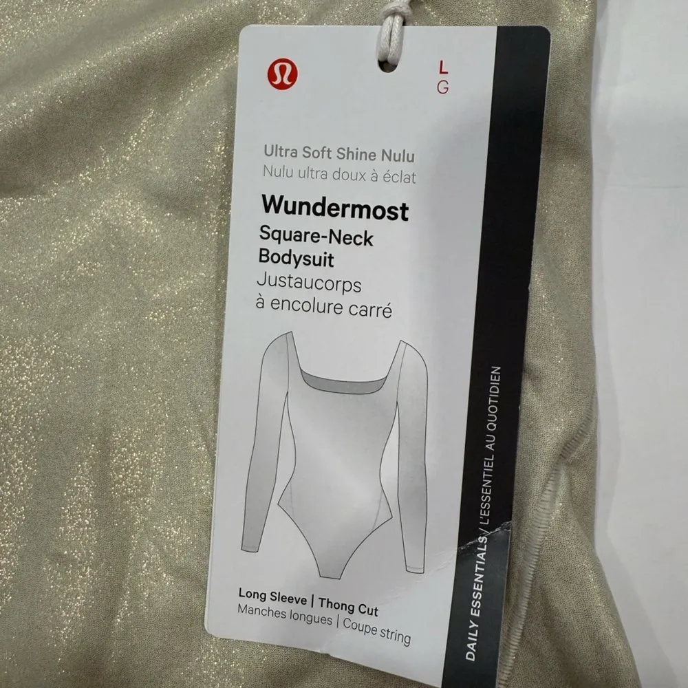 Lululemon Ultra Soft Shine Nulu Wundermost Square Neck Bodysuit Size L NWT - Image 11