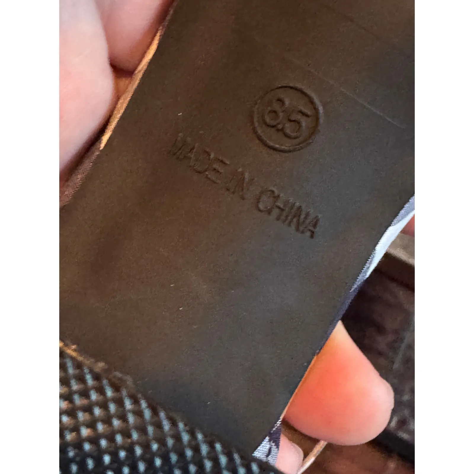 Betsy Johnson Gingham Bow Block Heel Ankle Strap Sandals Women's Size 8.5 - Image 7