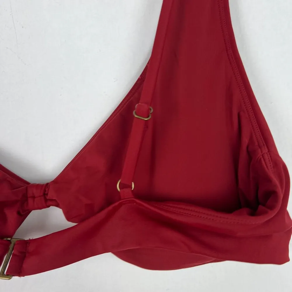 NWT Andie Swim The Amor Top Bikini Top Crimson Red Size XL NEW - Image 8