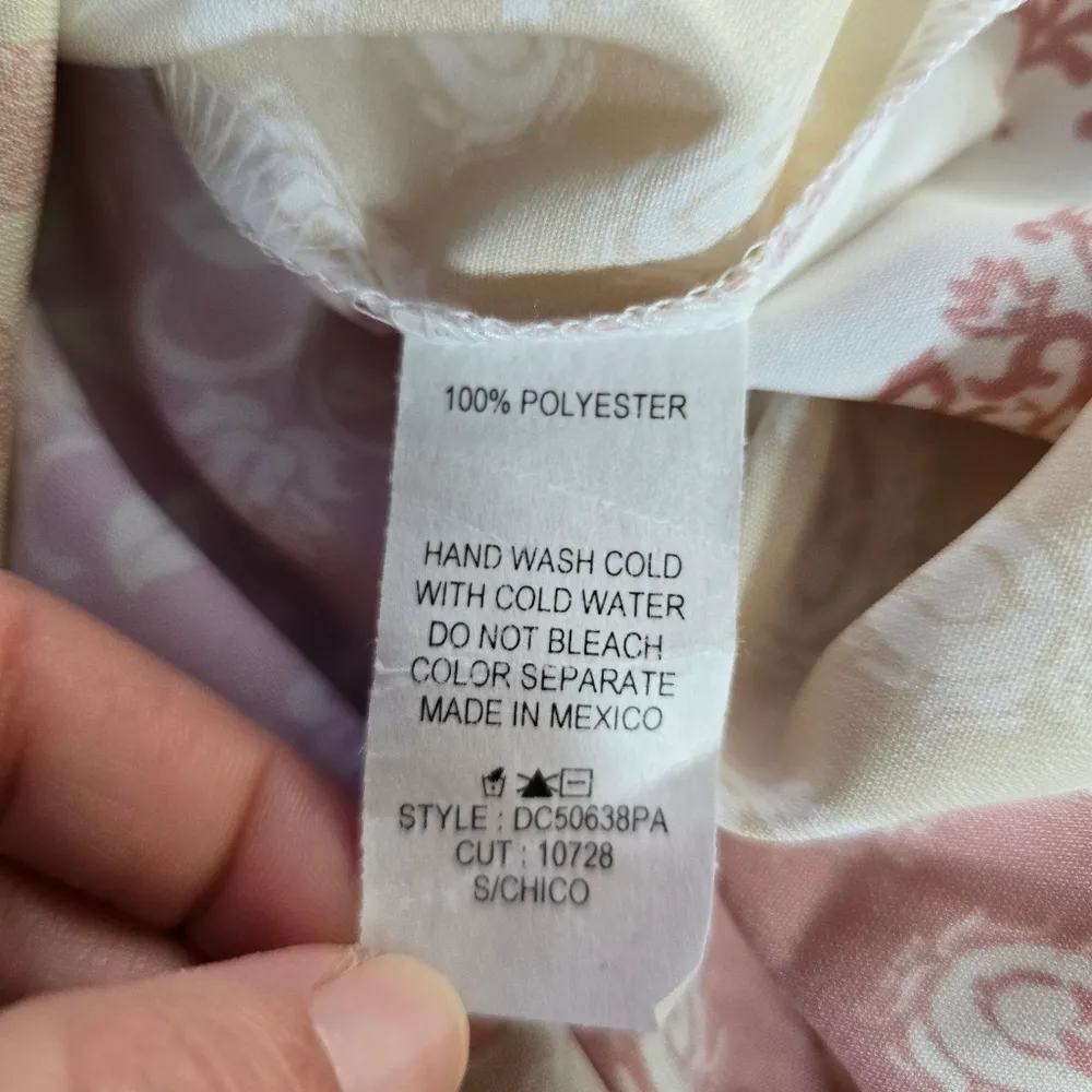 Ces Femme Pastel Patchwork Ruffle Bodicece Strapless Maxi Dress Size Small Pink - Image 7