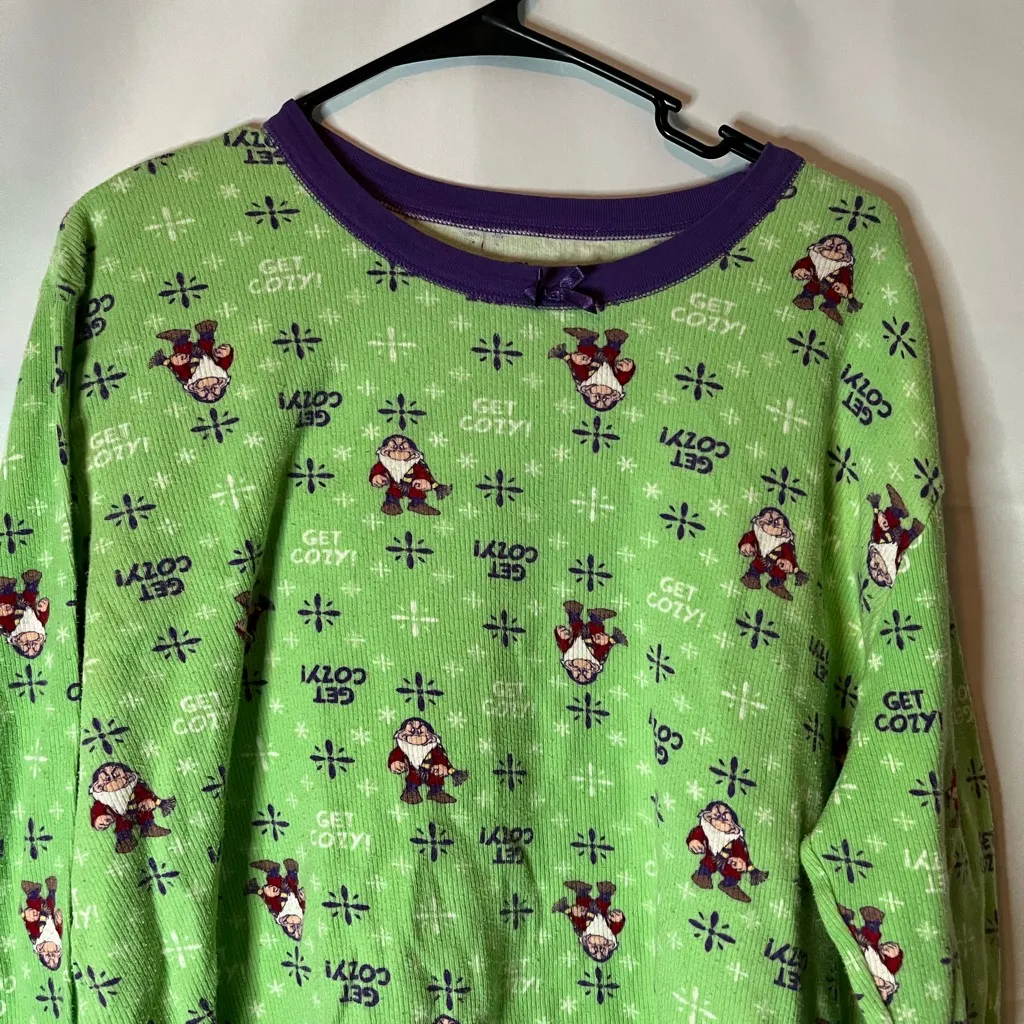 Disney Snow White Grumpy Pajama Set Green Size XXL - Image 4
