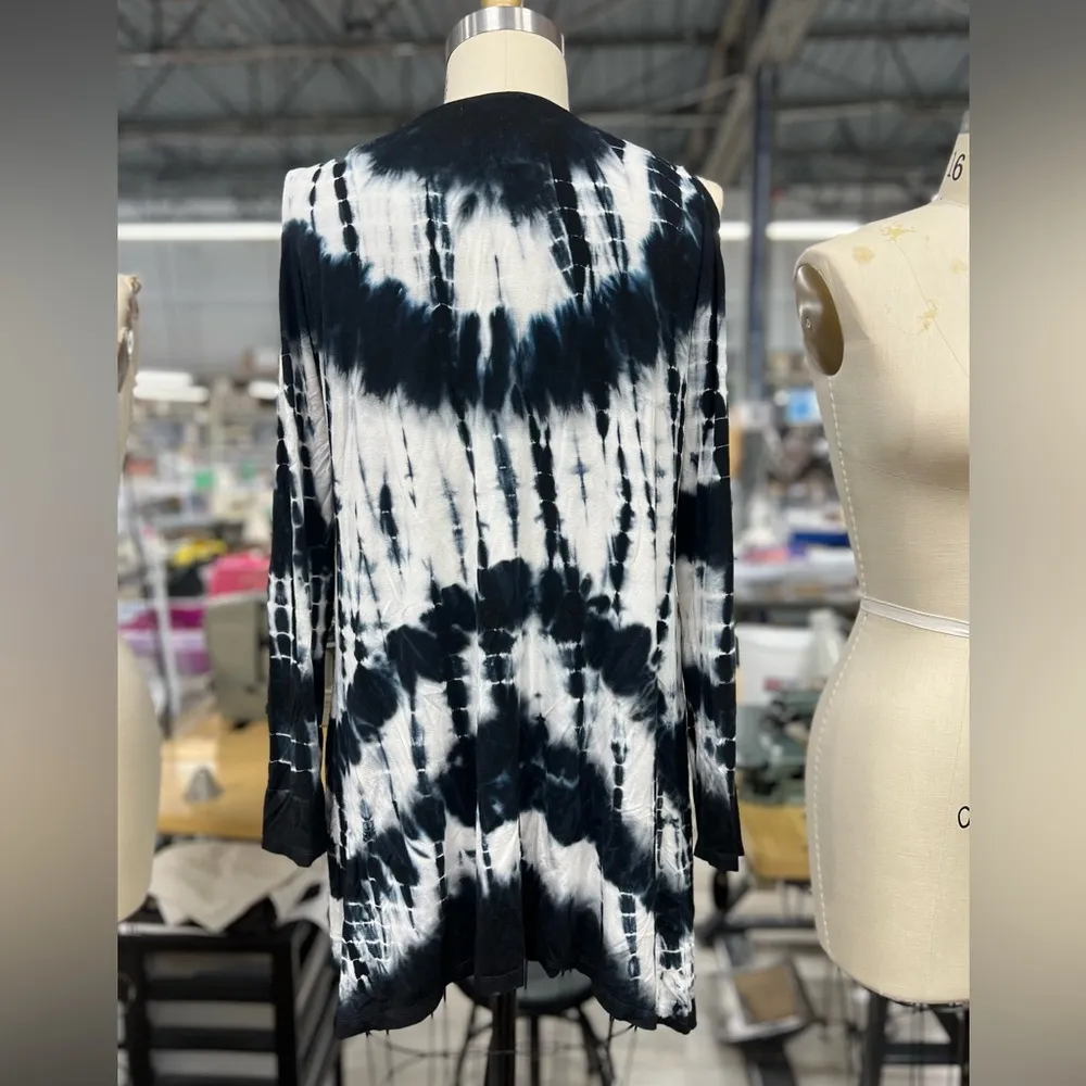 Tie Dye Cardigan L Black Size L - Image 6