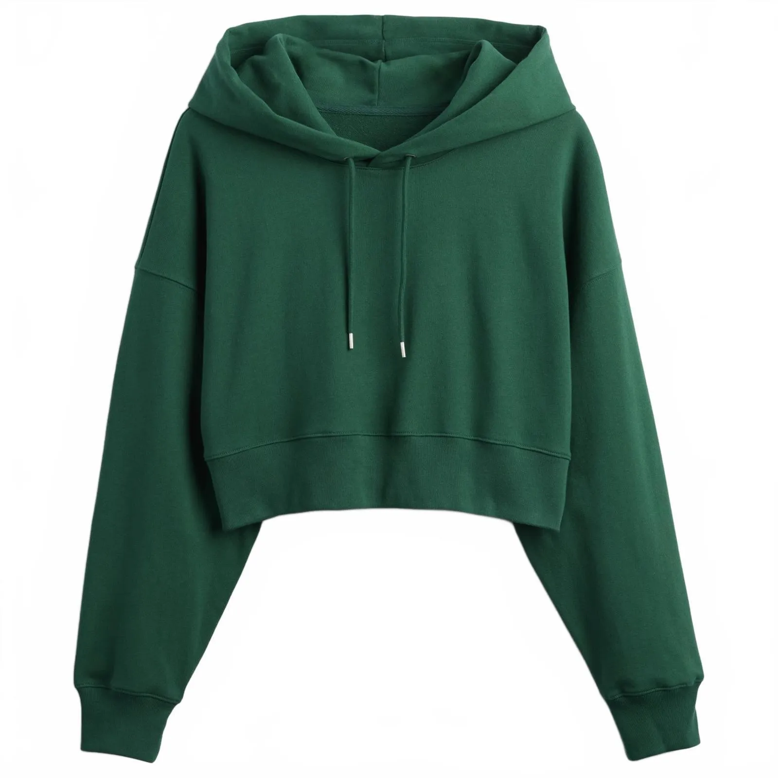 Gap French Terry Oversized Crop Hoodie Balsam Tree Green NWT XXL - Image 2