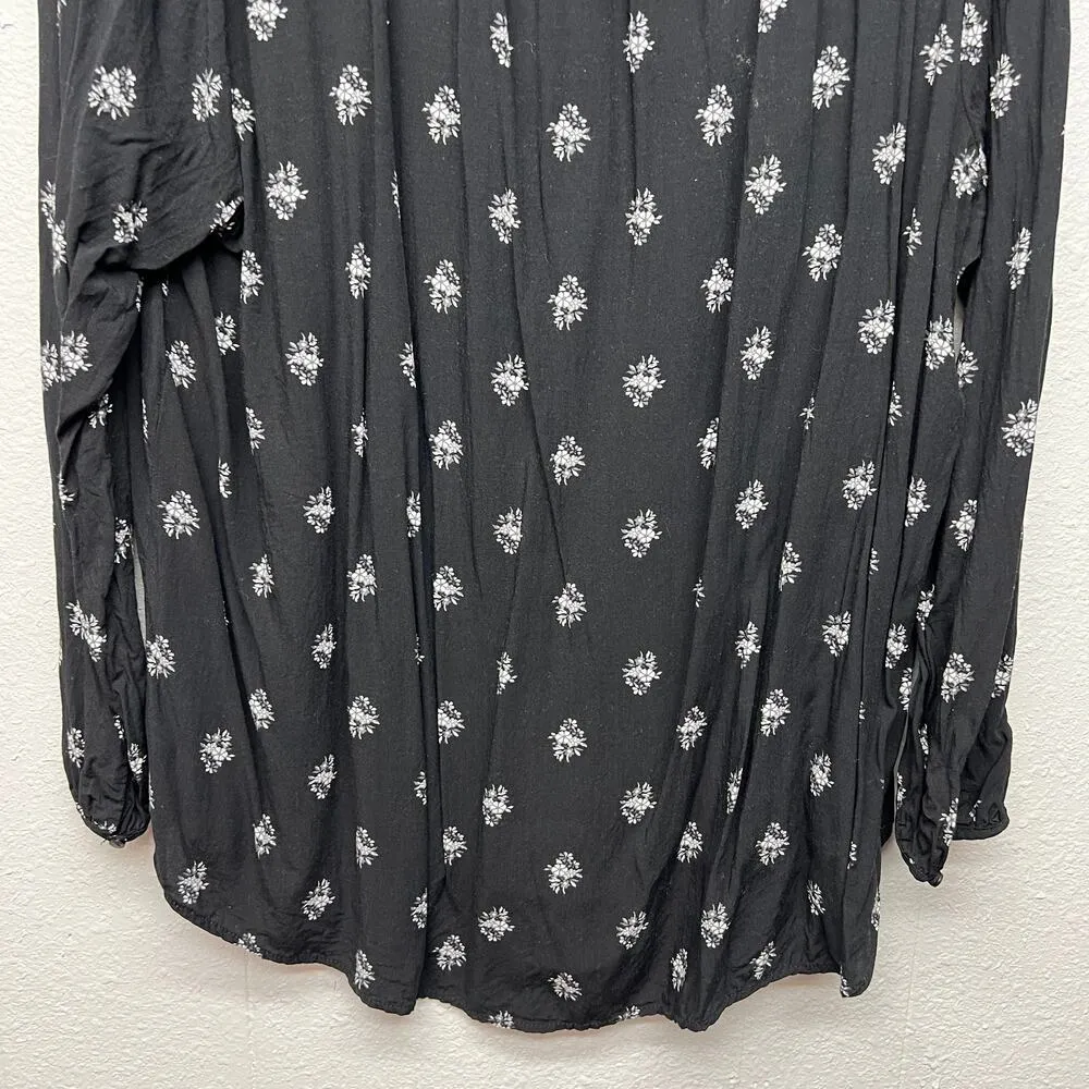 Old Navy Floral Puff Sleeve Top Womens XXL Lightweight Bohemian Contemporary - Image 8
