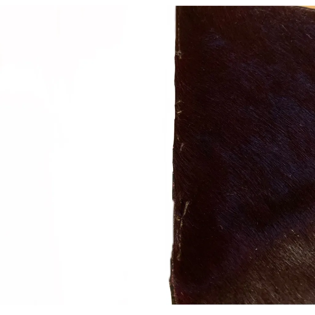 PUNTO FIBBIA OXBLOOD FUR AND BLACK LEATHER WRISTLET MADE IN ITALY Red - Image 6