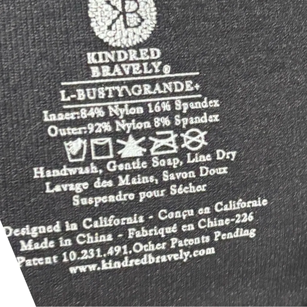 Kindred Bravely Simply Sublime Black Women's Nursing Bra Size Large BUSTY E - Image 3