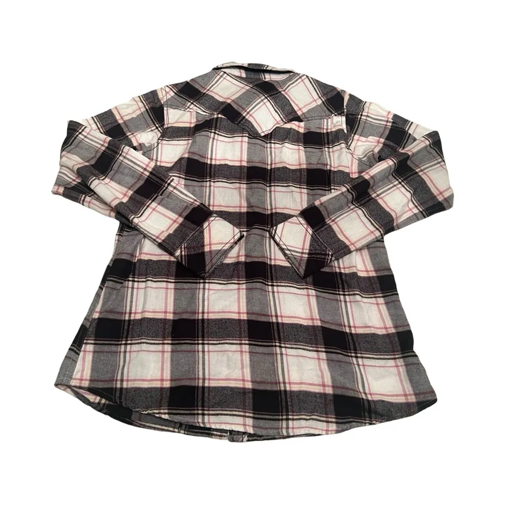 Ariat Rebar Shirt Women Small Plaid Flannel Button Down‎ Workwear Dura Stretch - Image 2